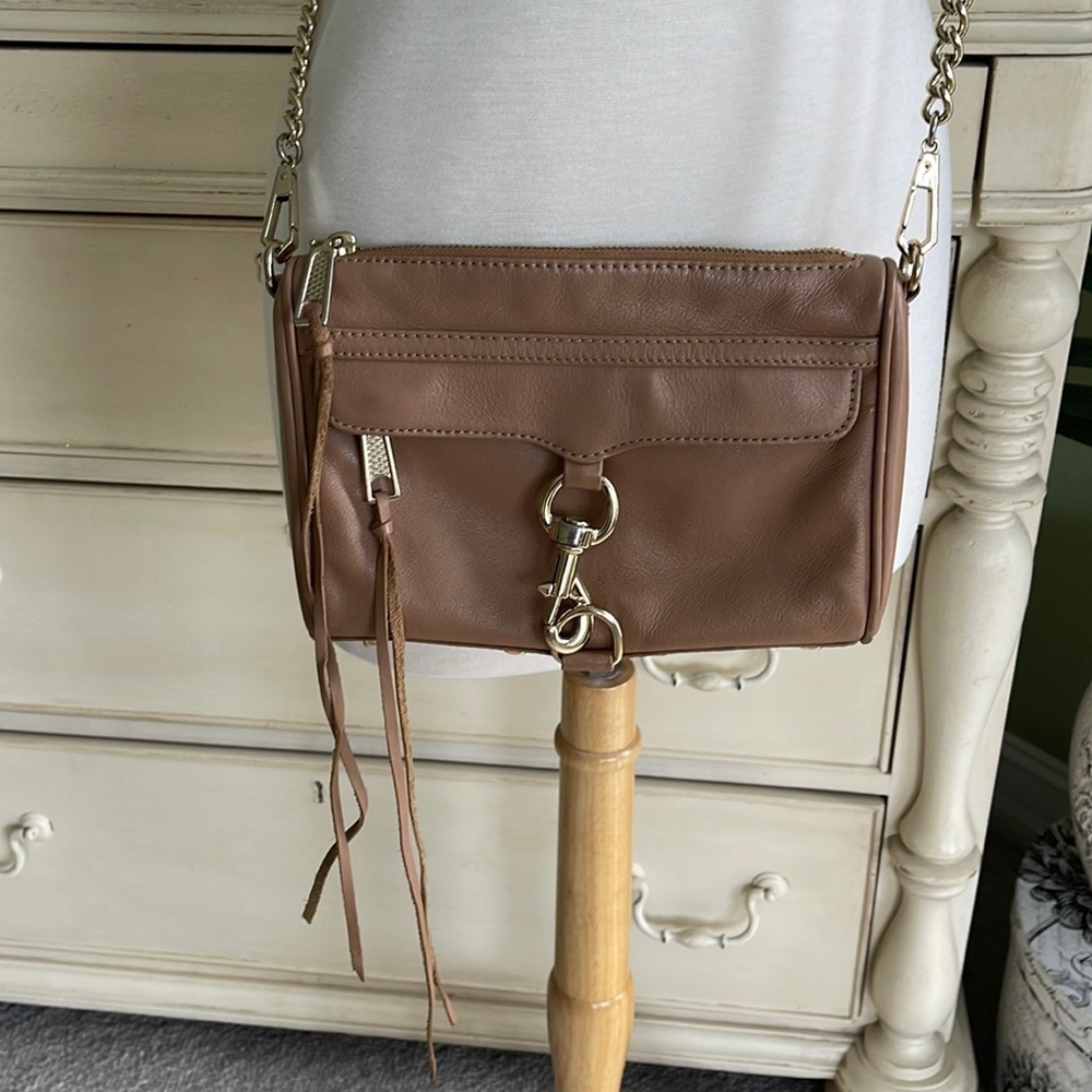 Rebecca Minkoff beige Mini Mac